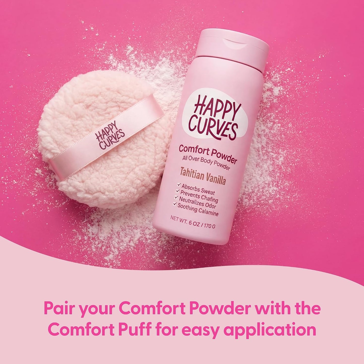 Comfort Powder - Comfort equals confidence and this talc-free body powder will absorb sweat and prevent chafing all day long